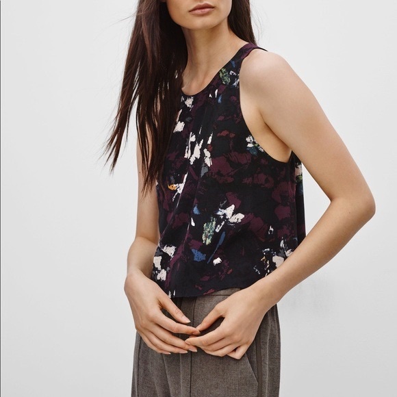 Wilfred Tops - Wilfred crop floral tank - size small